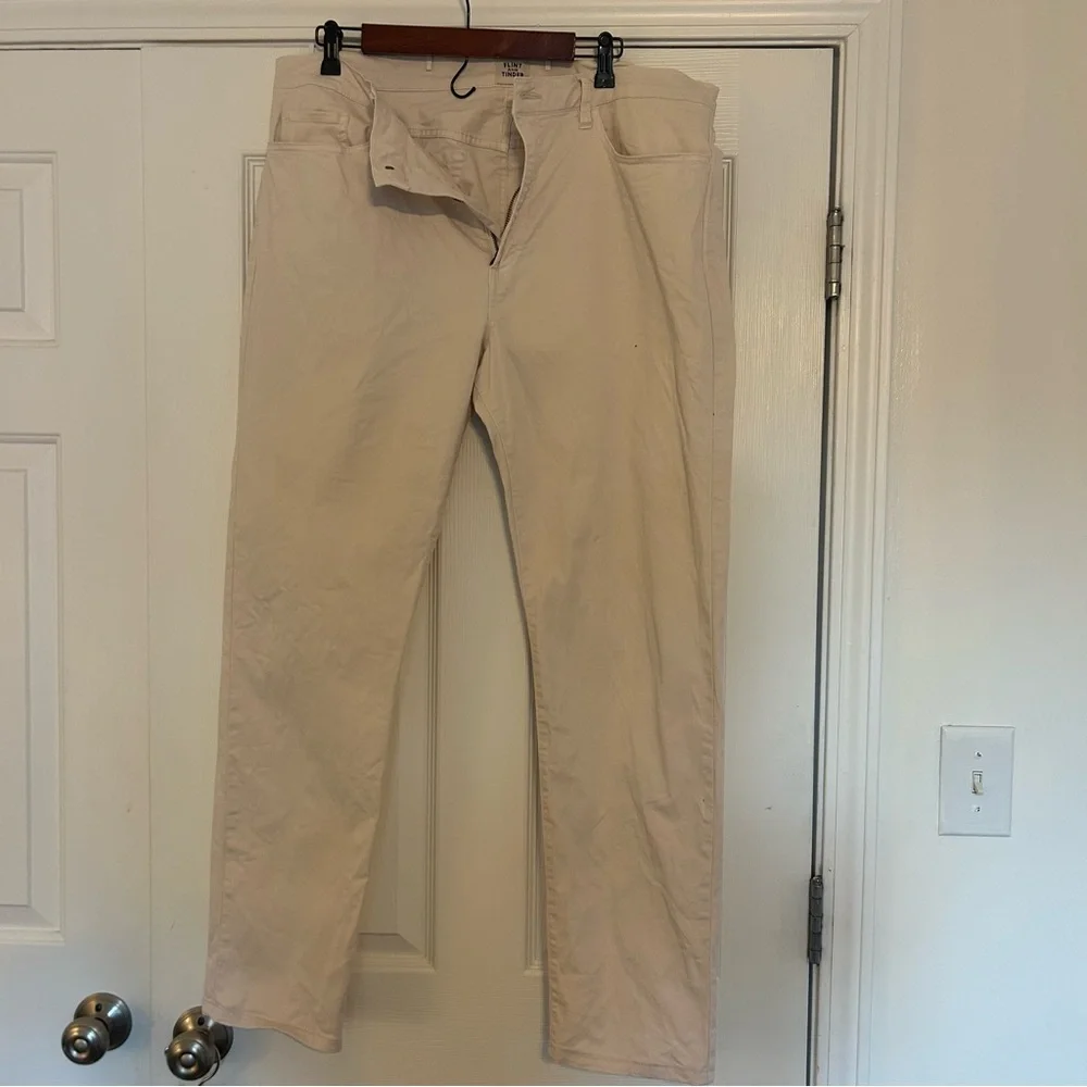 Flint and Tinder Salt Khaki Tan‎ Tapered Pants 38x34